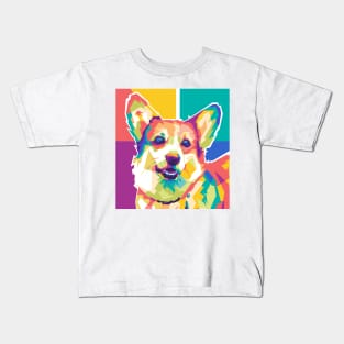 sweet and cute pop art dog Kids T-Shirt